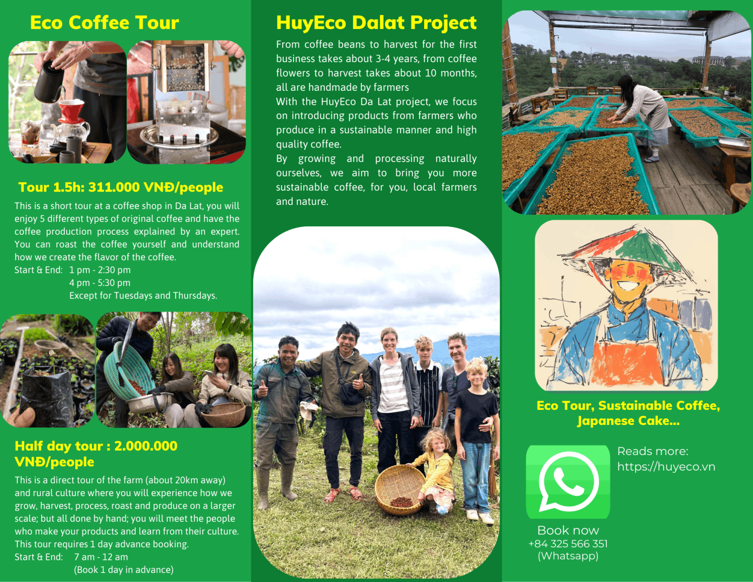 HuyEco Coffee Tour in Dalat